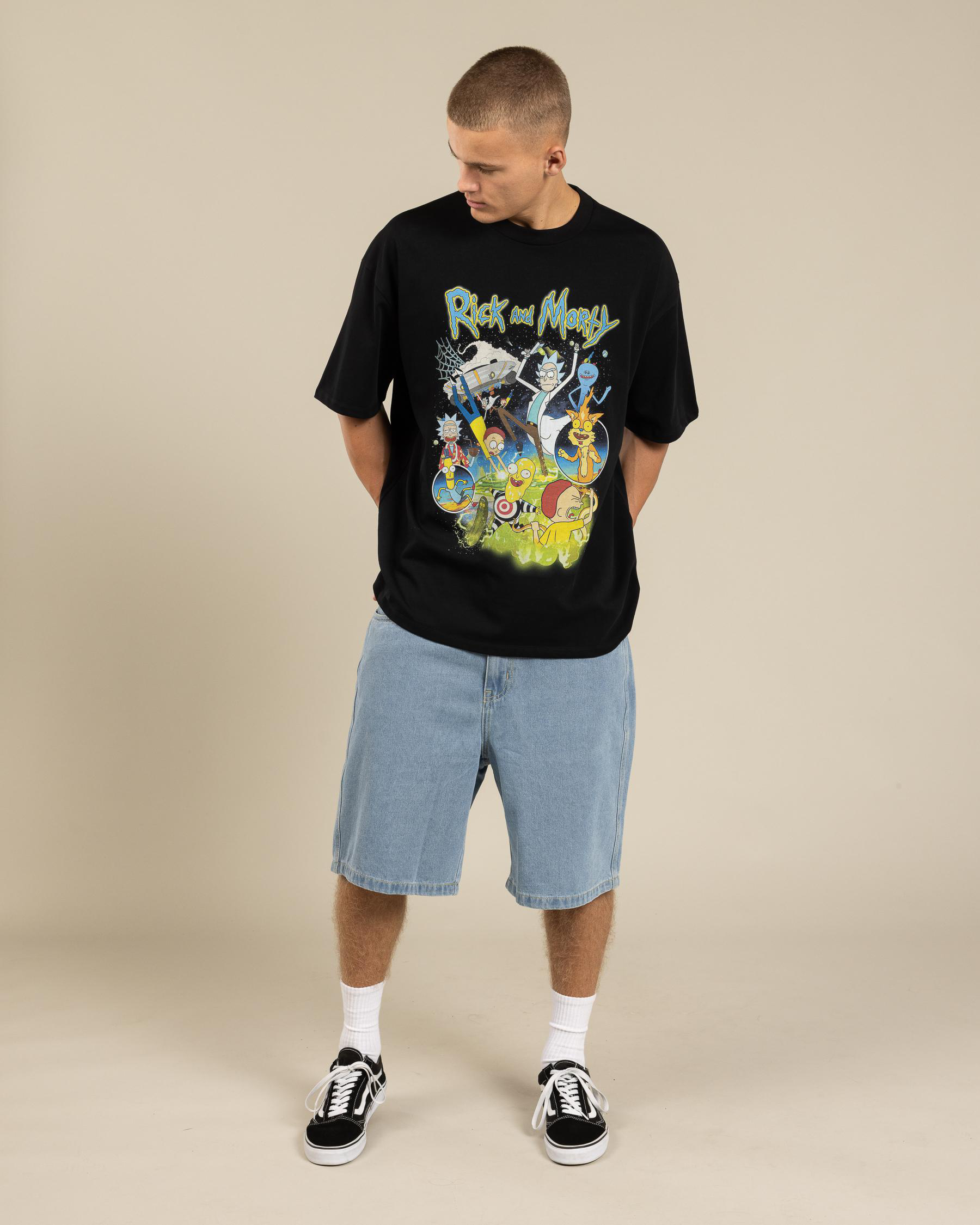 Rick And Morty Vintage Oversized T-Shirt