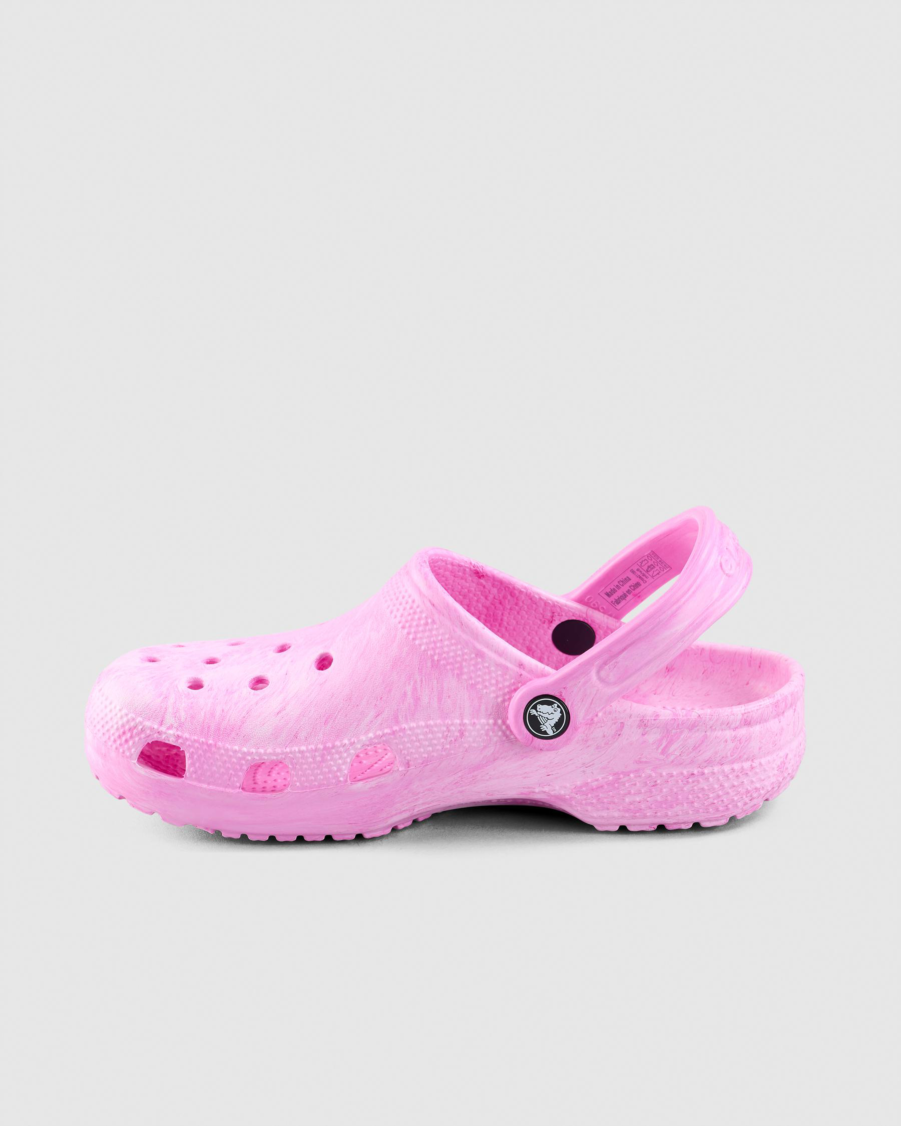 Classic Watercolor Marbled Clogs Shoes