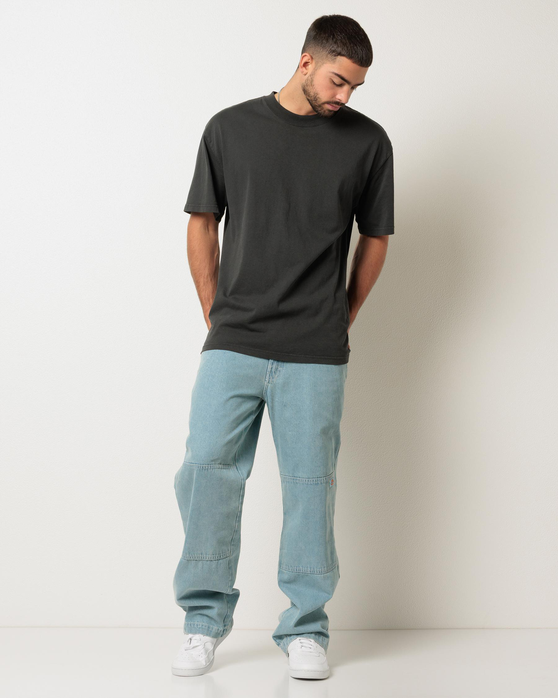 Double Knee Denim Pants