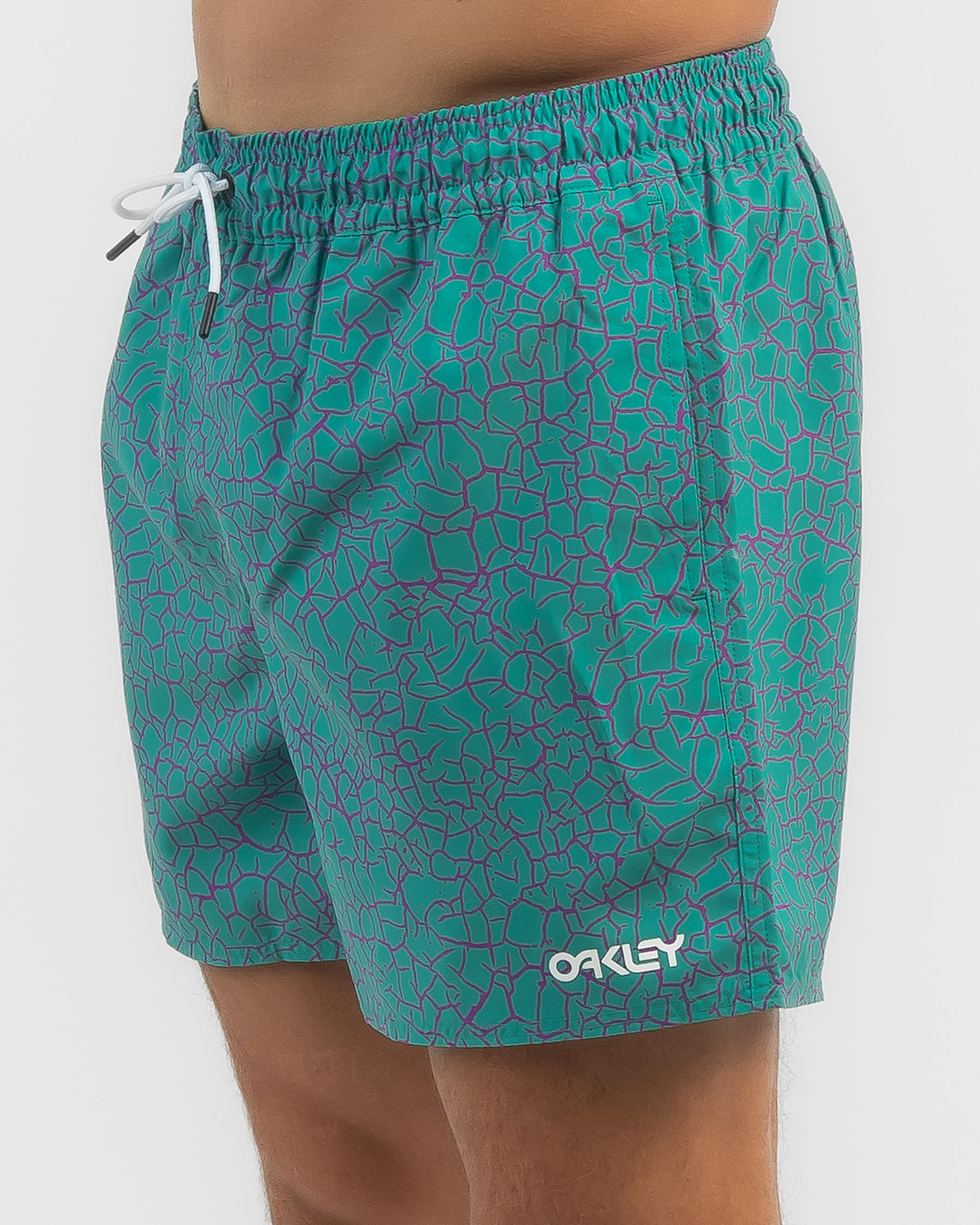 Oakley Crackle 16 Rc Board Shorts In Light Emerald Crackle City Beach New Zealand