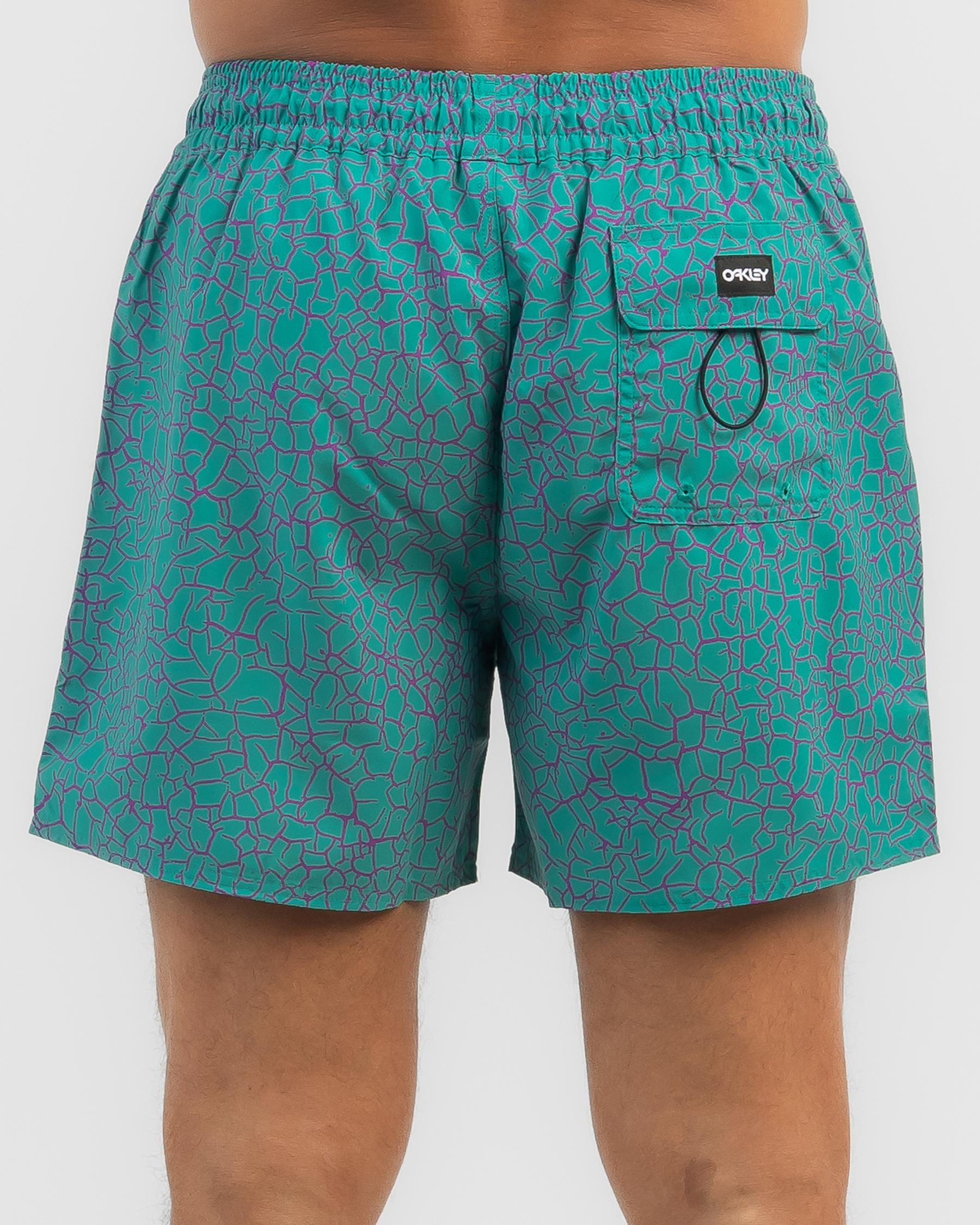 Oakley Crackle 16 Rc Board Shorts In Light Emerald Crackle City Beach New Zealand